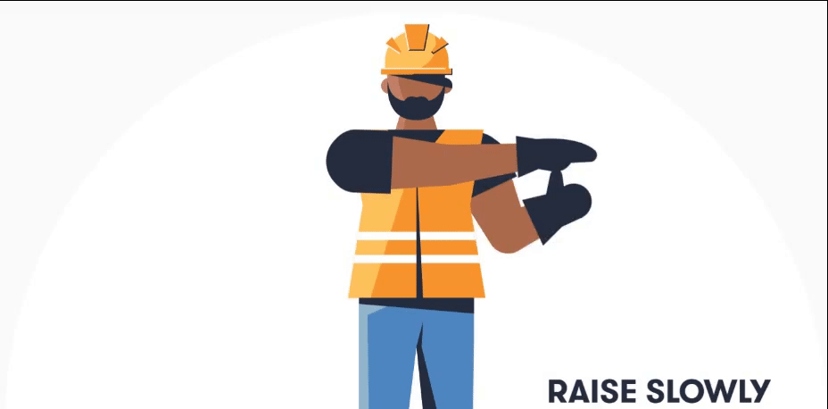 叉车安全指挥手势